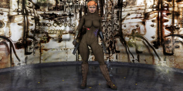 Картинка 3д графика fantasy фантазия девушка оружия