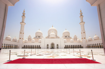 Картинка sheikh zayed grand mosque abu dhabi uae города абу даби оаэ мечеть шейха заида
