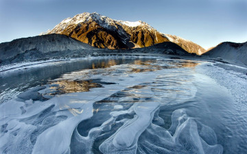 Картинка природа реки озера лед вода горы река