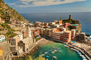 Картинка города амальфийское лигурийское побережье италия дома море