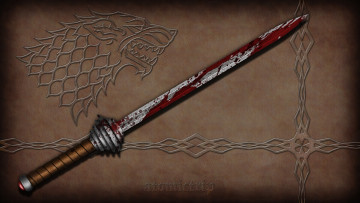 Картинка оружие 3d меч кровь узор