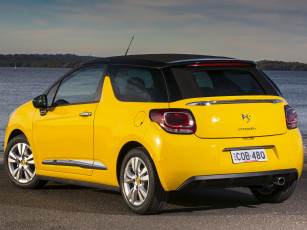 Картинка автомобили citroen citroеn ds3 cabrio au-spec желтый