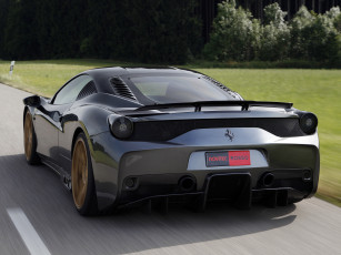 Картинка автомобили ferrari speciale 458 rosso novitec темный 2014г