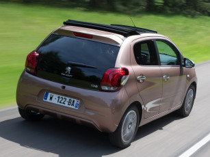 обоя автомобили, peugeot, 2014г, 5-door, 108, top