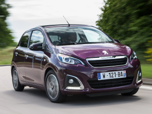 обоя автомобили, peugeot, 2014г, 5-door, 108, top