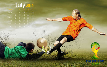 обоя календари, спорт, футбол, бразилия, 2014