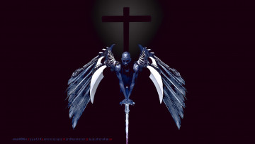 Картинка календари фэнтези крест оружие calendar 2019 крылья мужчина