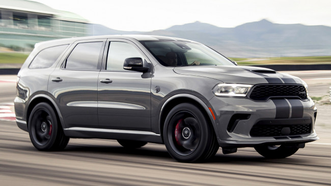 Обои картинки фото dodge durango srt 2020, автомобили, dodge, durango, srt, 2020, black, appearance, package, самый, быстрый, в, мире, suv