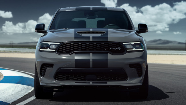 Обои картинки фото dodge durango srt 2020, автомобили, dodge, durango, srt, 2020, black, appearance, package, самый, быстрый, в, мире, suv