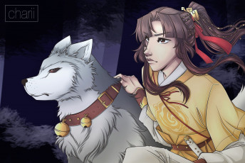 Картинка аниме mo+dao+zu+shi цзинь лин собака фея