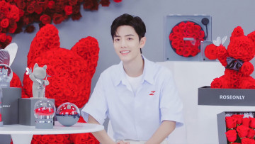 Картинка мужчины xiao+zhan актер рубашка презентация розы фигурки