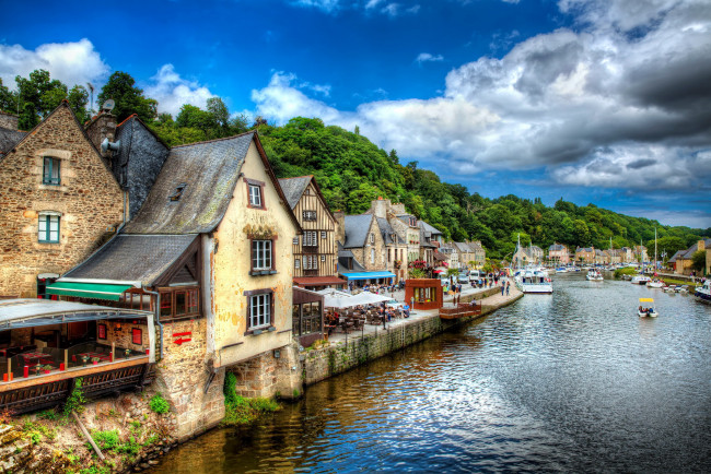 Обои картинки фото dinan, brittany, france, города, - улицы,  площади,  набережные