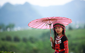 Картинка разное дети девочка зонт костюм