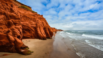 обоя shore at quebec, природа, побережье, shore, at, quebec