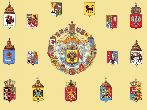 Обои картинки фото герб, российской, империи, разное, символы, ссср, россии