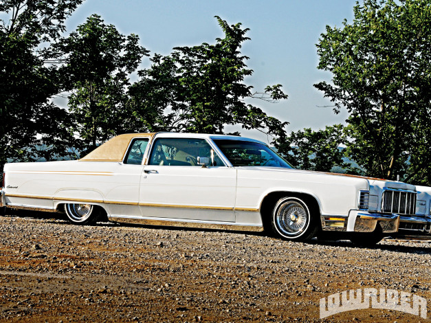 Обои картинки фото 1976, lincoln, town, car, автомобили