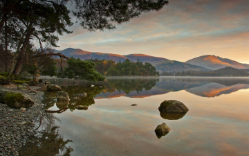 Картинка природа реки озера озеро отражение утро