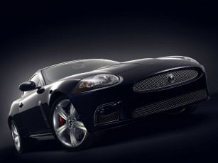 Картинка автомобили jaguar xkr Ягуар черный