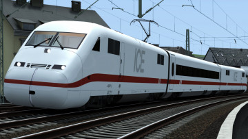 Картинка техника 3d поезд вагоны