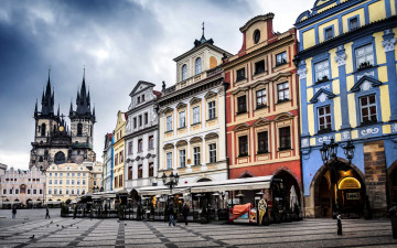 Картинка города прага+ Чехия площадь
