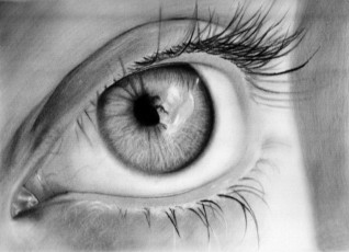 Картинка рисованное люди глаз