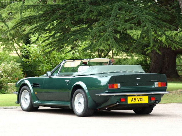 Обои картинки фото aston, martin, v8, vantage, volante, 1986, автомобили