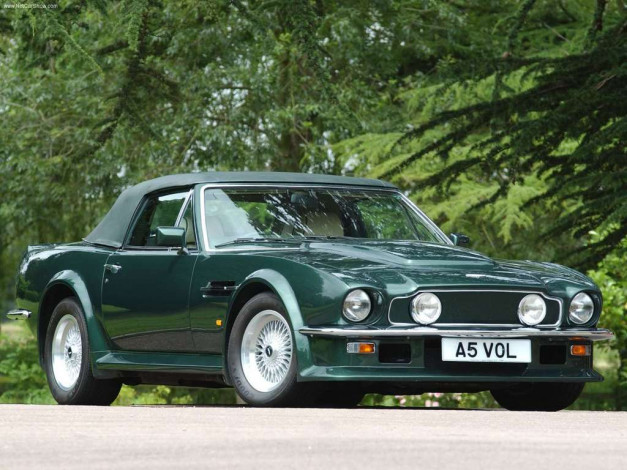 Обои картинки фото aston, martin, v8, vantage, volante, 1986, автомобили