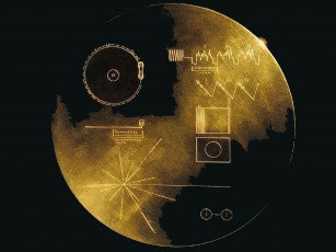 Картинка послание на вояджере космос разное другое