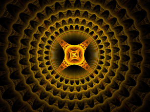 Картинка 3д графика fractal фракталы тёмный узор цвета абстракция