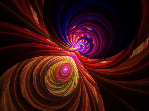 Картинка 3д графика fractal фракталы узор абстракция цвета тёмный