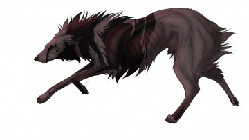Картинка рисованные животные сказочные мифические волк