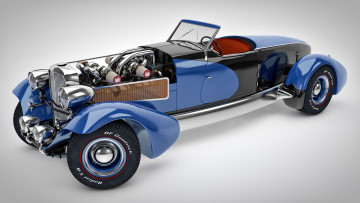Картинка автомобили 3д speedster boattail duesenberg sj 1933г