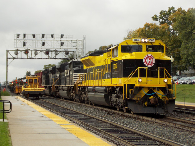 Обои картинки фото техника, поезда, рельсы, состав, локомотив, дорога, железная