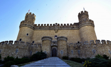 Картинка castillo+de+manzanares+el+real spain города замки+испании castillo de manzanares el real