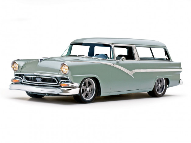 Обои картинки фото 1956, ford, park, lane, wagon, автомобили