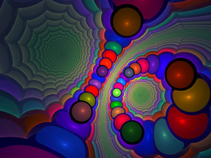 Картинка 3д графика fractal фракталы фрактал тёмный узор