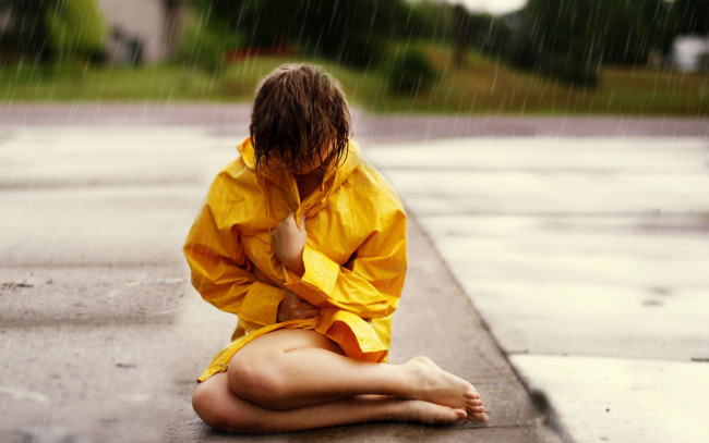 Обои картинки фото -Unsort Брюнетки Шатенки, девушки, unsort, брюнетки, шатенки, дождь