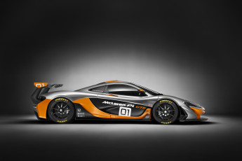 Картинка 2014+mclaren+p1+gtr автомобили mclaren серый спорт