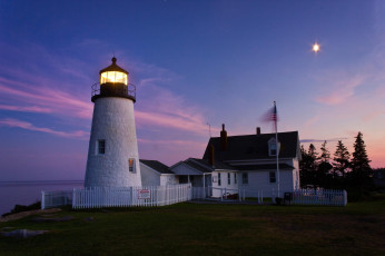 Картинка природа маяки закат пейзаж здание маяк