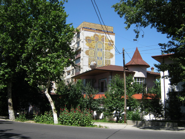 Обои картинки фото мозаика ташкента, города, - здания,  дома, здание, ташкент, восток, лето