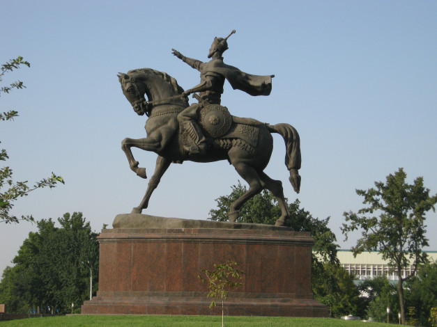 Обои картинки фото памятник тамерлану, города, - памятники,  скульптуры,  арт-объекты, скульптура, восток, ташкент