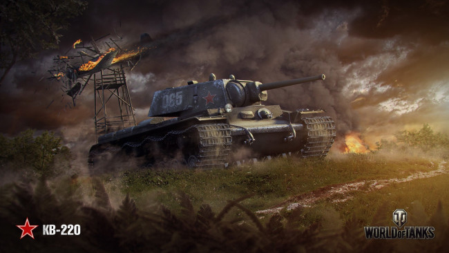 Обои картинки фото видео игры, мир танков , world of tanks, танк, tank, кв-220