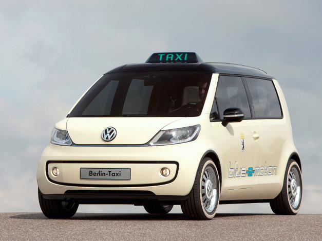 Обои картинки фото volkswagen berlin taxi concept 2010, автомобили, volkswagen, taxi, berlin, 2010, concept