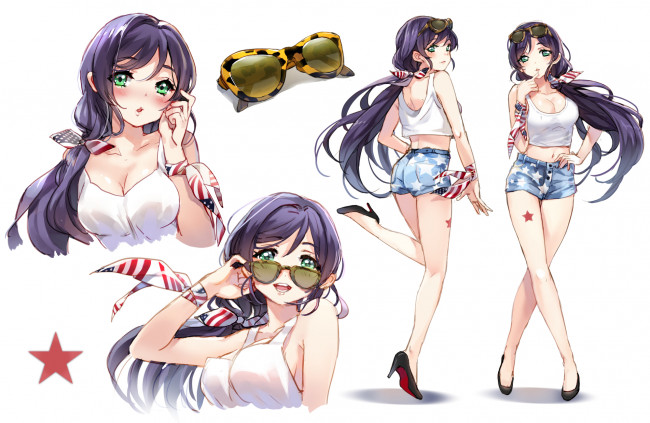 Обои картинки фото аниме, love live,  school idol project, toujou, nozomi