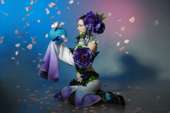 Картинка разное cosplay+ косплей цветы фон девушка