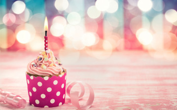 Картинка еда пирожные +кексы +печенье торт свечи cake candle день рождения cupcake celebration decoration happy birthday
