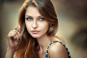 Картинка девушки -unsort+ лица +портреты девушка красотка взгляд макияж лицо lea портрет модель шатенка