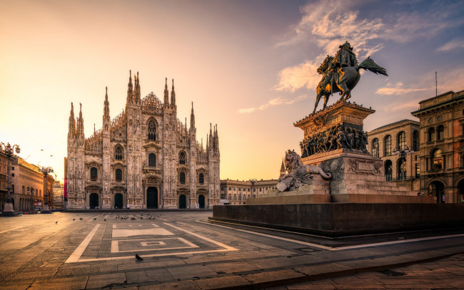 Обои картинки фото duomo di milano, milan cathedral, города, милан , италия, duomo, di, milano, milan, cathedral