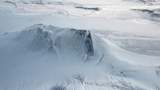 Обои картинки фото природа, зима, ледяное, нагорье, исландия, тишина, снег