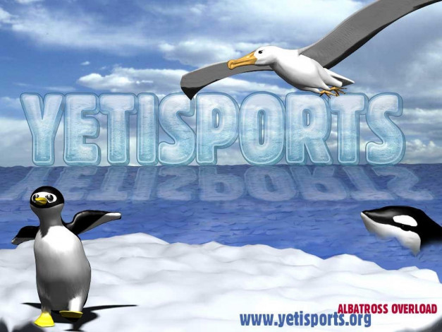 Обои картинки фото видео, игры, yetisports, albatross, overload